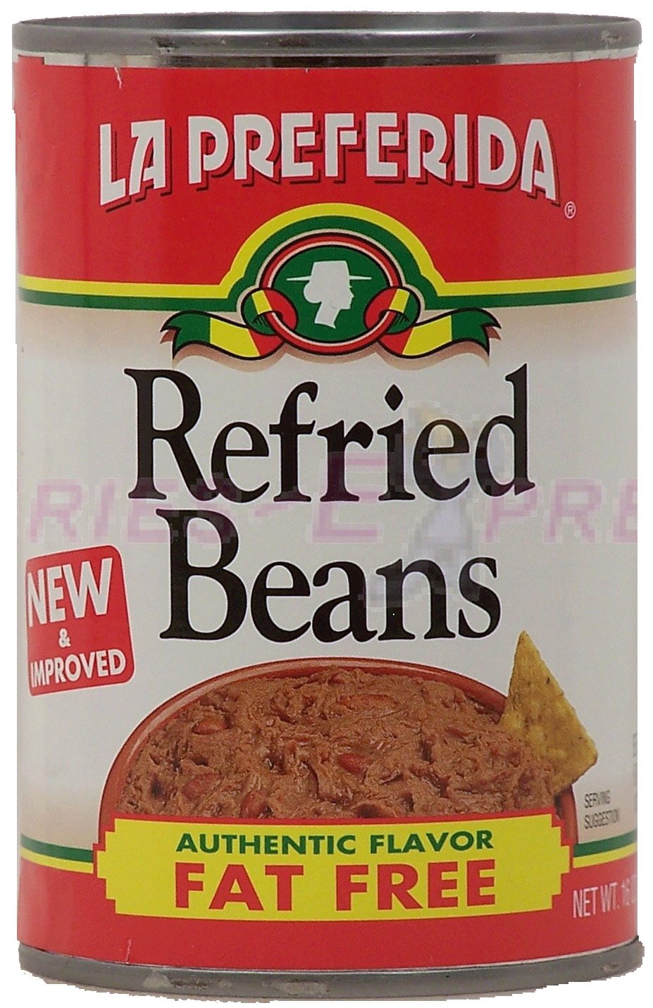 La Preferida  fat free refried beans authentic flavor Full-Size Picture